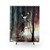 Enchanting forest-themed shower curtains with original art design