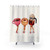 Retro Coffee-Inspired Shower Curtain