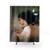 Dreamy Night Sky Shower Curtains featuring a beautiful woman's portrait