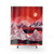 Scarlet Glow Shower Curtain - Contemporary Watercolor Landscape Design