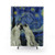 Pug Themed Starry Night Shower Curtain