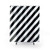 Black and White Diagonal Stripe Shower Curtains