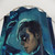 Nightwing-themed blue shower curtains