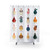 Cute and colorful chicken-themed shower curtain
