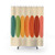 Chromatic Horizontal Shower Curtains with Geometric, Oval Pattern