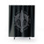 GUNGNIR Scandinavian Shower Curtains featuring Norse mythology symbols