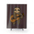 Whimsical Guitar Sloth Shower Curtain