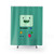 Adventure Time BMO Smiling and Waving Shower Curtain