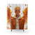 Ethereal guardian angel shower curtains with freckles and golden halo
