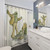 Colorful frog and toad themed shower curtain