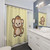 Monkey-themed Shower Curtain for Bathroom Decor