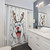 Husky Rudolph Christmas Shower Curtains
