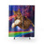 Laser Cat in Space Shower Curtain