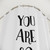 You Are So Loved Typography Quote Shower Curtains