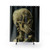 Skeleton Smoking Shower Curtains Featuring Van Gogh's Artwork