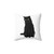 Soft, cozy black cat pillow for your home decor