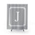 Silver Gray Personalized Monogram Shower Curtain