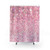 Pastel Pink Glitter Shower Curtain