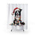 Border Collie Dog Christmas Shower Curtains