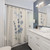 Psalm 46:10 Shower Curtains with Hydrangea Flowers