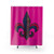 Fuchsia Funk Fleur de Lis Shower Curtains