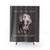 Silver Labrador Shower Curtains