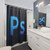 Adobe Photoshop Logo Shower Curtain