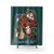 Muppet Christmas Shower Curtains featuring Kermit the Frog and other Muppet characters