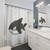 Samekichi Shark Design Shower Curtain
