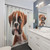 Adorable Puppy Dog Portrait Shower Curtain