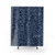 Physics Equations Navy Shower Curtain