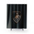 Black Lamborghini Logo Shower Curtain