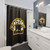 Black and Gold Bruins Themed Shower Curtain