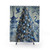 Blue Chinoiserie Christmas Shower Curtains
