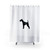 Irish Terrier Silhouette Shower Curtain