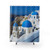 Santorini Island Shower Curtains