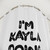 Personalized Kayla Themed Shower Curtain