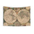 Vintage 1672 World Map Tapestry