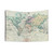 Vintage World Map (1801) Tapestry - Historical Geography Wall Art