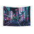 Tokyo Neon Wonderland Tapestry