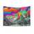 Skyfall Northern Lights Tapestry - Melting Watercolor Landscape