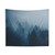 Foggy Blue Waves Nature Tapestry