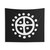 Nordic Sun Wheel Symbol Tapestry - Pagan Solar Cross Art