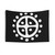 Nordic Sun Wheel Symbol Tapestry - Pagan Solar Cross Art
