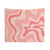 Retro Abstract Blush Pink Tapestry