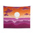 Subtle Sunset Lesbian Pride Tapestry