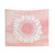 Pink Watercolor Flower Tapestry