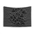 Black and White Sound Wave Graphic Tapestry