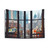 New York City Window Tapestry - Urban Cityscape Wall Art