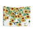 Sunflowers and Eucalyptus Garland Tapestry Wall Art